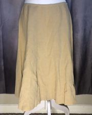 Tommy Bahama Women’s Tan Silk & Linen Knee-Length Skirt - Size 8