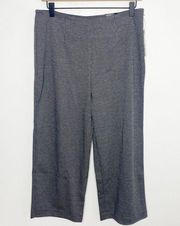 Alfani gray houndstooth wide leg pants NWT