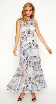 Alice McCall Oh So Lovely Dress Midi Floral Lavender Size 6
