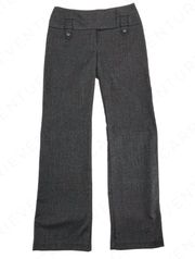 Y2K Gray Dress Pants Wide Leg Trousers Slacks Buttons Work Office Attire