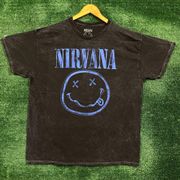 Nirvana Nevermind Mineral Wash Grunge Band Tee XL