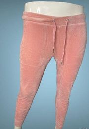 Pink Velour Jogger Pants