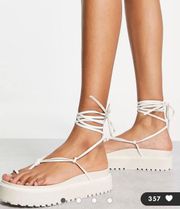 Lace Up Platform Sandals