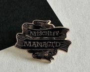 MISCHIEF MANAGED Harry Potter Enamel Lapel Pin NEW