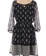 Maurice’s black and white paisley print dress size small