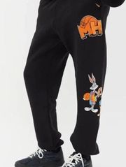 NWOT RARE MADHAPPY BLACK SPACE JAM SWEATPANTS SIZE XS