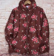 Sonoma | Brown Floral Puffer Coat