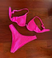 SheIn Hot Pink Bathing Suit Set