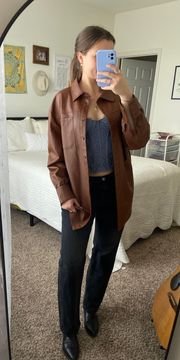 Faux Leather Jacket