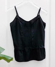 Jessica Simpson Peplum Black Camisole Ruffle