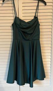 Dark green homecoming dress