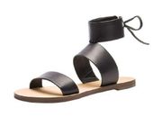 Rebecca Minkoff Black/Beige Classic Sandals ( 8 )‎