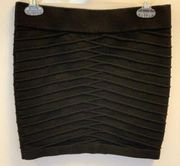 My Michelle Black Knit Pencil Bodycon Skirt