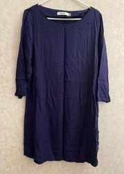 Just Fab women’s extra large solid blue dress