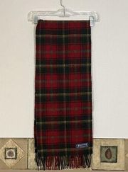 Highland Tartan Tweeds of Scotland Scarf Plaid 100% WOOL Wrap Red Green