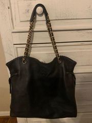 Gorgeous Black Leather  Handbag