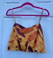 BNWT Revolve  1960 orange + brown boho leaf cami crop top🧡🤎💛