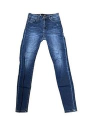 Kut From The Kloth Mia High Rise Slim Fit Skinny Jeans Blue Wash Denim Women 28