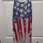 Op flag racerback tank shirt in small