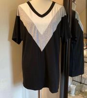 Zenana Large Chevron Tee Shirt 