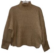 TOPSHOP Women's Topshop Mock Neck
Crop Sweater(Size Medium)