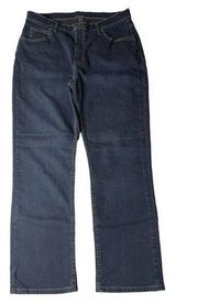 Womens Riders By Lee Blue Denim Jeans Relaxed Fit Straight Leg Stretch Size 16P