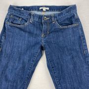 CAbi 175 Brando Straight Leg Low Waist Blue Jeans