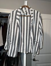 Striped Linen Blazer