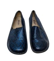 Debra Professional Python Nursing Slip On Clogs Shoes Size 38 USA 7 Blue