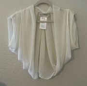 David’s bridal white shrug