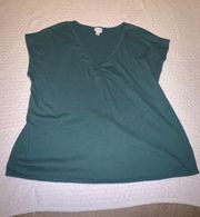 Ava and Viv Teal Blouse Size 2X Like New