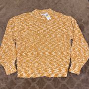 Coco Jaimeson popcorn Campire Mustard sweater, M