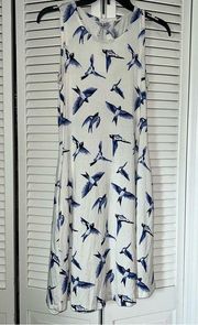 swing dress swallow birds size small nwt