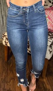 Mid Rise Ankle Skinny Jeans