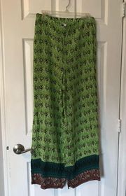 NWT  Green Patterned Pants
