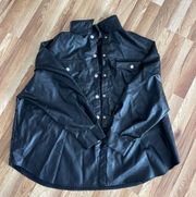 Faux leather jacket