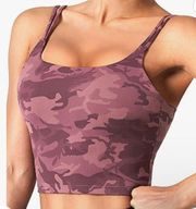 Celer Workout Cropped Tank Pink Camo 