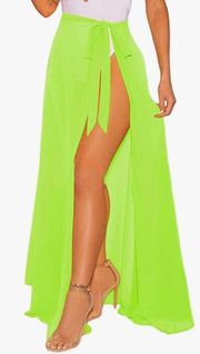 Neon Swimsuit Skirt Cover Up 