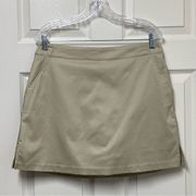 Lady Hagen Skort Womens 8 Light Beige Tan Cotton Blend Pockets Tennis Golf Sport