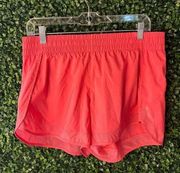 Athleta Mesh Run Racer Shorts Size Medium 4 Inch Inseam