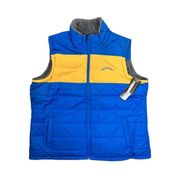 NFL Team Apparel Reversible Puffer Vest - Los Angeles Chargers