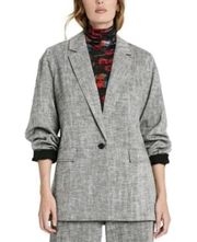 Rachel Comey x Target, New Gray Herringbone Oversized Linen Blazer Size Small