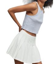 White Pleated Tennis Skirt Preppy S