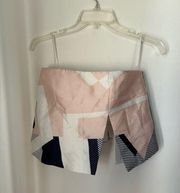 NWT  the Label strapless geometric top XS