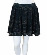 Lace Camo Print Skirt