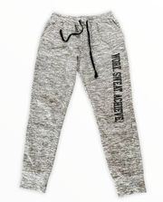 Athleta Gray Sweatpants Letter Print