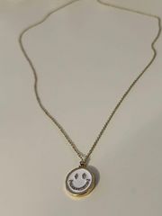 Gold Smiley Face Necklace