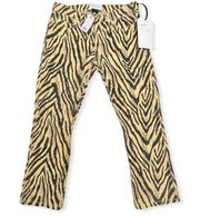 Current/Elliott
The Ruby Animal-Print Cropped Jeans