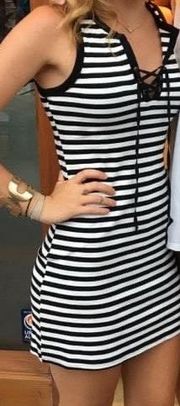 Black And White Stripe Dress 