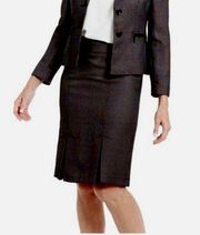 Le Suit pleated hem skirt in black new! Size 10